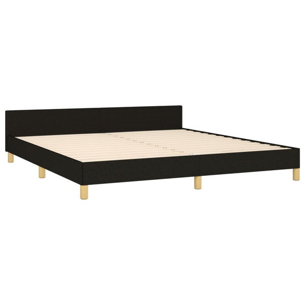 vidaXL Bed Frame without Mattress Black 160x200 cm Fabric