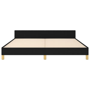 vidaXL Bed Frame without Mattress Black 160x200 cm Fabric