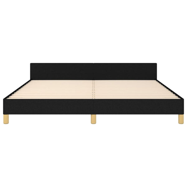 vidaXL Bed Frame without Mattress Black 160x200 cm Fabric