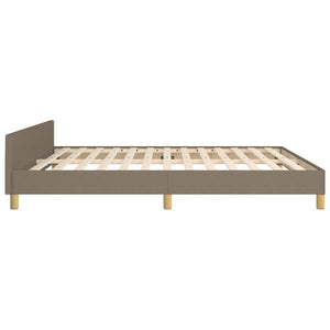 vidaXL Bed Frame without Mattress Taupe 160x200 cm Fabric