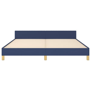 vidaXL Bed Frame without Mattress Blue 160x200 cm Fabric