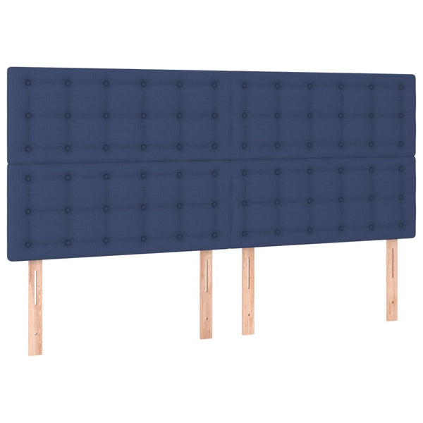 vidaXL Bed Frame without Mattress Blue 160x200 cm Fabric