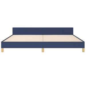 vidaXL Bed Frame without Mattress Blue 200x200 cm Fabric