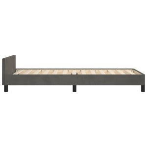 vidaXL Bed Frame without Mattress Dark Gray 80x200 cm Velvet