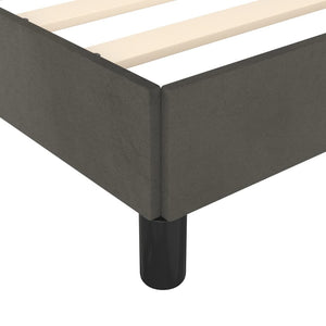 vidaXL Bed Frame without Mattress Dark Gray 80x200 cm Velvet