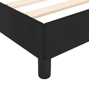vidaXL Bed Frame with Headboard Black 80x200 cm Velvet