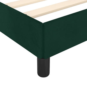 vidaXL Bed Frame without Mattress Dark Green 80x200 cm Velvet