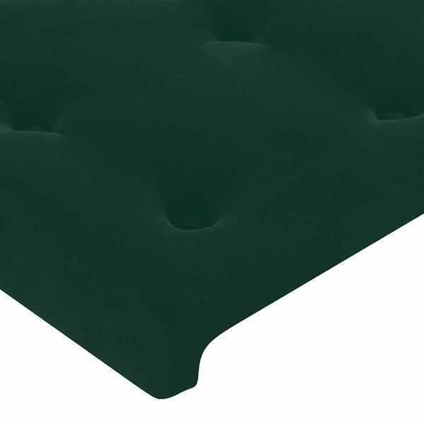 vidaXL Bed Frame without Mattress Dark Green 80x200 cm Velvet