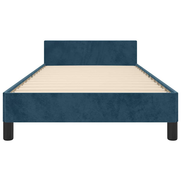 vidaXL Bed Frame without Mattress Dark Blue 80x200 cm Velvet