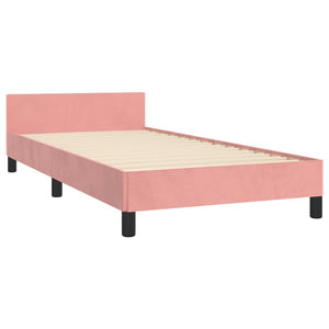 vidaXL Bed Frame with Headboard Pink 80x200 cm Velvet