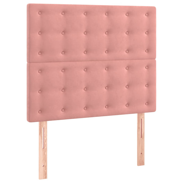 vidaXL Bed Frame with Headboard Pink 80x200 cm Velvet