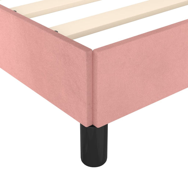 vidaXL Bed Frame with Headboard Pink 80x200 cm Velvet