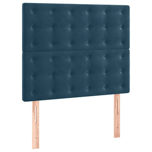 vidaXL Bed Frame without Mattress Dark Blue 100x200 cm Velvet