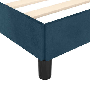 vidaXL Bed Frame without Mattress Dark Blue 100x200 cm Velvet