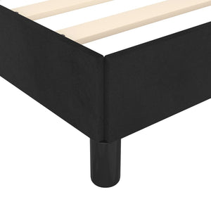 vidaXL Bed Frame without Mattress Black 140x190 cm Velvet