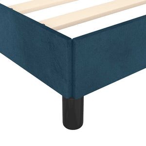 vidaXL Bed Frame without Mattress Dark Blue 140x190 cm Velvet