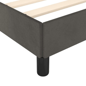 vidaXL Bed Frame without Mattress Dark Gray 140x200 cm Velvet