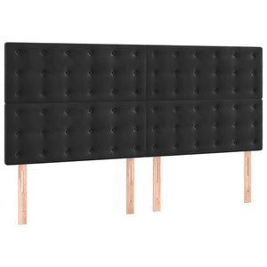 vidaXL Bed Frame without Mattress Black 160x200 cm Velvet