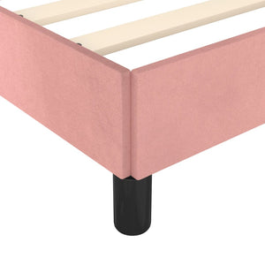 vidaXL Bed Frame with Headboard Pink 180x200 cm Velvet