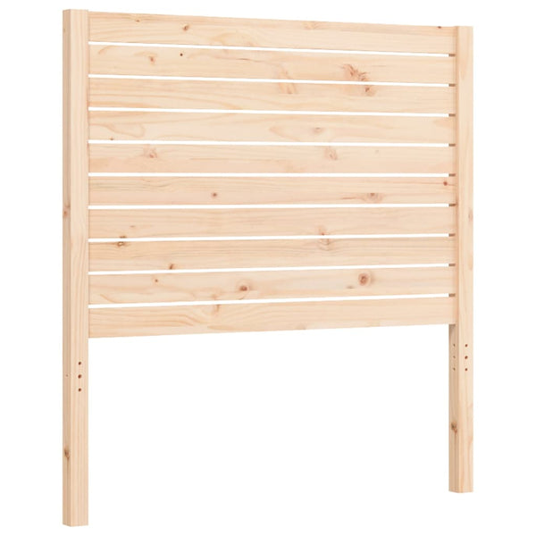 vidaXL Solid Wood Bed with Headboard 100x200 cm