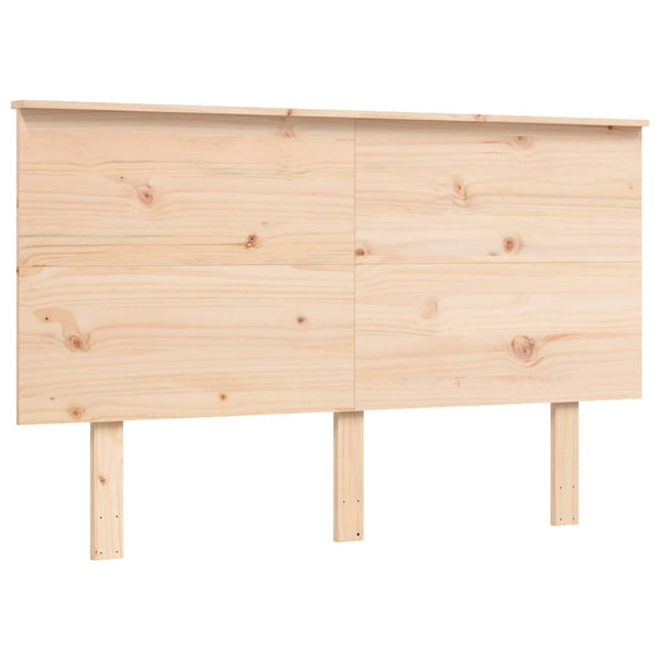 vidaXL Senior Bed with Headboard 140x200 cm Solid Wood