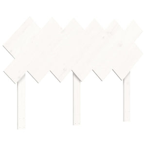 vidaXL Senior Bed with Headboard White Solid Wood
