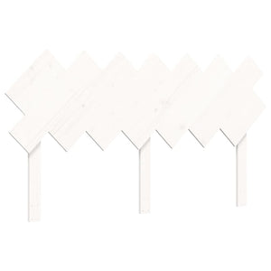 vidaXL Senior Bed with Headboard 140x190 cm White Solid Wood