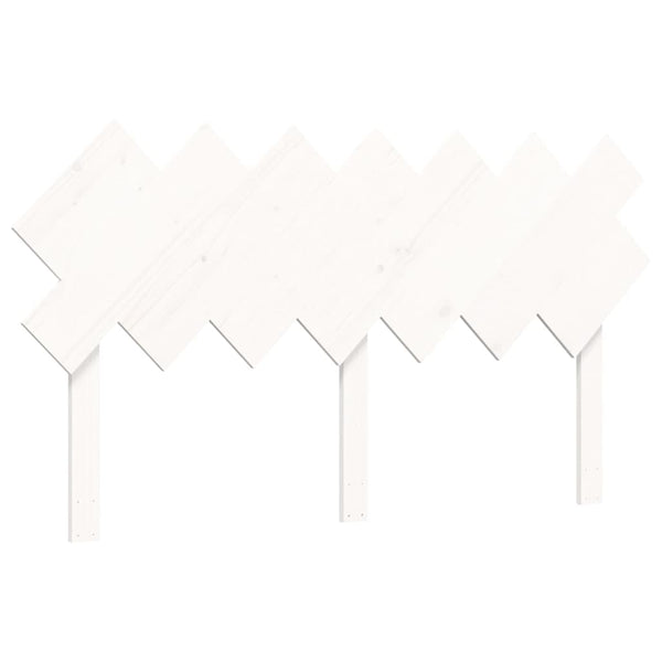 vidaXL Senior Bed with Headboard 140x190 cm White Solid Wood