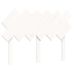 vidaXL Senior Bed with Headboard 120x200 cm White Solid Wood