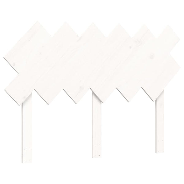 vidaXL Senior Bed with Headboard 120x200 cm White Solid Wood