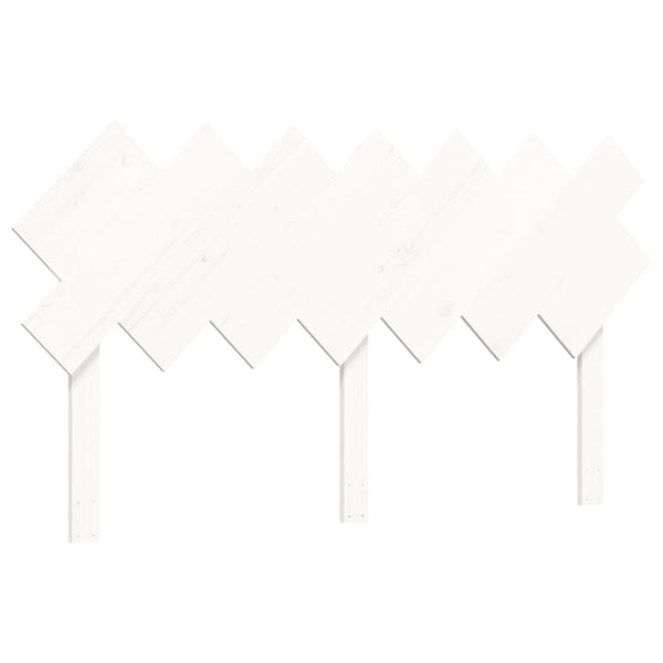 vidaXL Senior Bed with Headboard 140x200 cm White Solid Wood