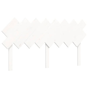 vidaXL Senior Bed with Headboard 160x200 cm White Solid Wood