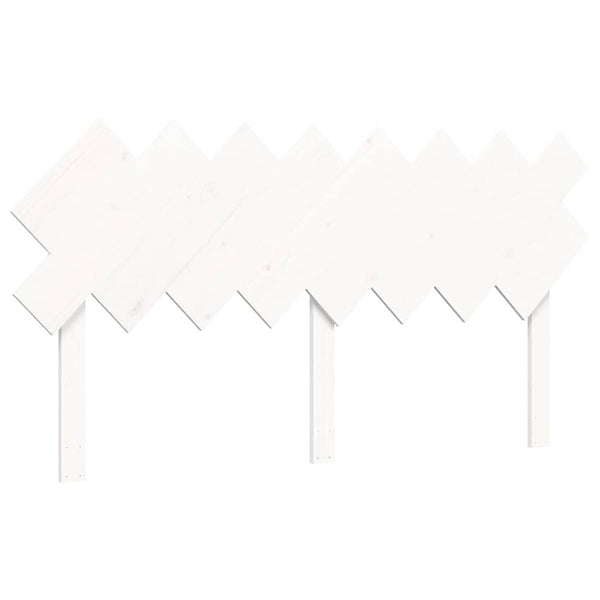 vidaXL Senior Bed with Headboard 160x200 cm White Solid Wood
