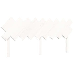vidaXL Super King Size Senior Bed with Headboard White Solid Wood