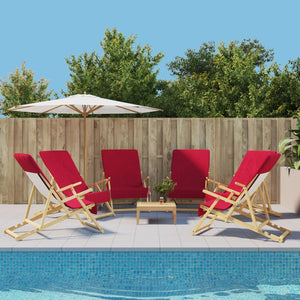 Strandtücher 6 Stk. Burgunderrot 60x135 cm Stoff 400 GSM