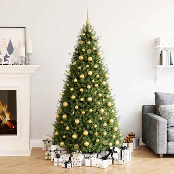 vidaXL 111-piece Christmas Bauble Set Gold Polystyrene