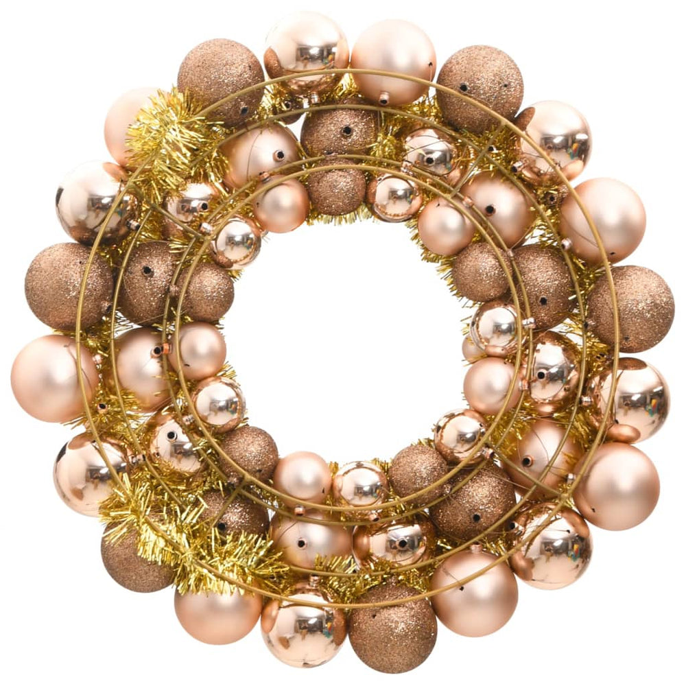 vidaXL Christmas Wreath Red and Gold 45 cm Polystyrene