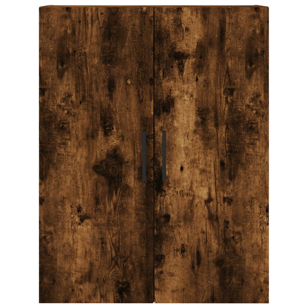 vidaXL Wall Cabinets 2 pcs Smoked Oak 69.5x34x90 cm