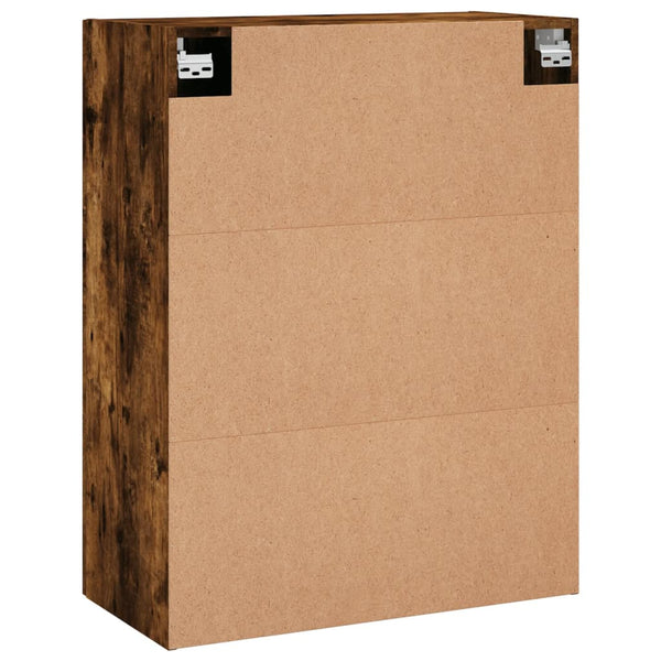 vidaXL Wall Cabinets 2 pcs Smoked Oak 69.5x34x90 cm