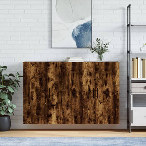 vidaXL Wall Cabinets 2 pcs Smoked Oak 69.5x34x90 cm