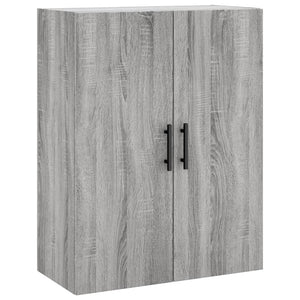 vidaXL Wall Cabinets 2 pcs. Sonoma Grey 69.5x34x90 cm