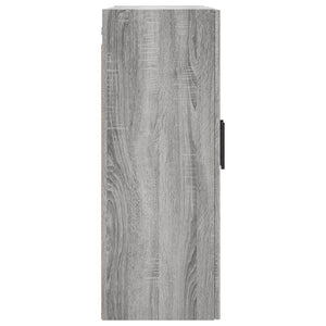 vidaXL Wall Cabinets 2 pcs. Sonoma Grey 69.5x34x90 cm