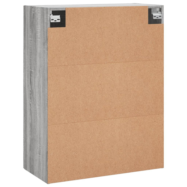 vidaXL Wall Cabinets 2 pcs. Sonoma Grey 69.5x34x90 cm