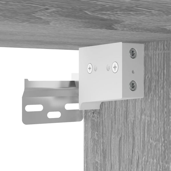 vidaXL Wall Cabinets 2 pcs. Sonoma Grey 69.5x34x90 cm