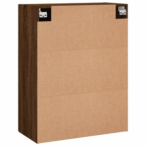 vidaXL Wall Cabinets 2 pcs Brown Oak Look 69.5x34x90 cm