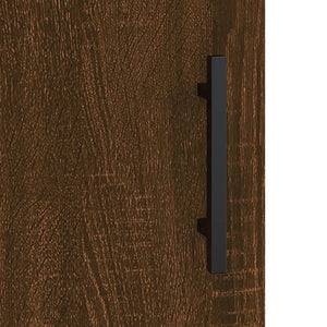 vidaXL Wall Cabinets 2 pcs Brown Oak Look 69.5x34x90 cm