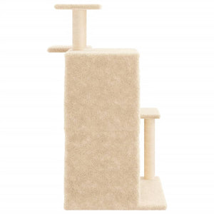 vidaXL Cat Scratching Post with Sisal Scratching Columns Cream 97 cm