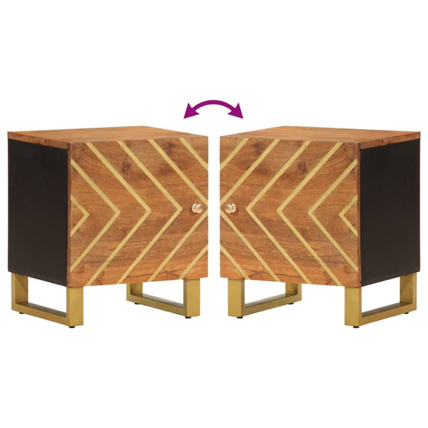 Nachttische 2er Set Mango Massivholz