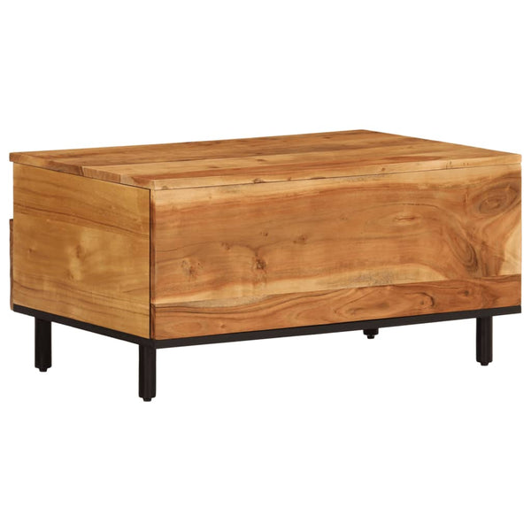 vidaXL Coffee Table 80x54x40 cm Solid Acacia Wood