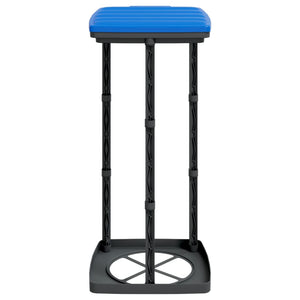 vidaXL Rubbish Bag Holder 2 pcs Black and Blue 60 L PP